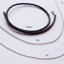 Load image into Gallery viewer, Sterling guitar pick necklace