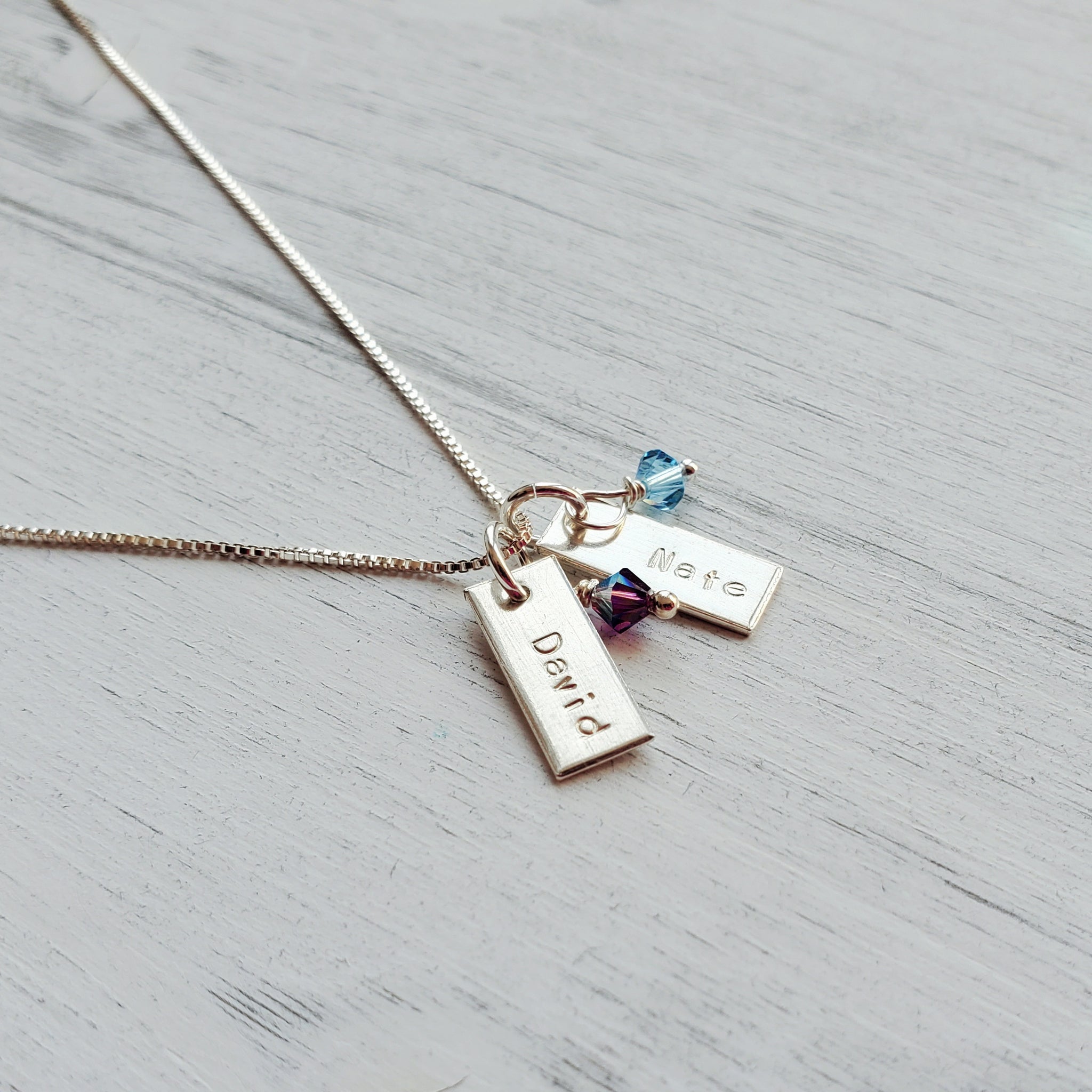My Family Birthstone Necklace | Fast Delivery Crafted by Silvery