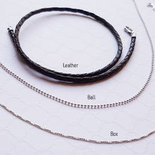 Load image into Gallery viewer, Sterling unisex washer necklace